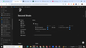 Second Brain Complete Notion Dashboard