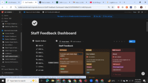 Staff Feedback Notion Dashboard